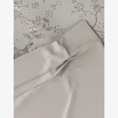 Marks & Spencer M&S Darya Bird Jacquard Bedding Set - 5FT - Silver Grey, Silver Grey,Midnight
