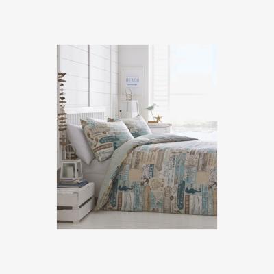 The Range Driftwood Duvet Cover and Pillowcase Set - Blue / King