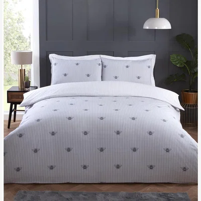 The Range Betsy Bee Stripe Duvet Cover and Pillowcase Set  - King size