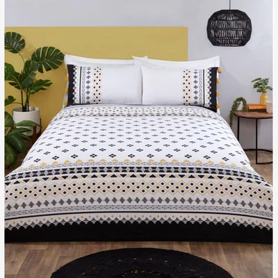 The Range Aiyana Tassel Duvet Cover and Pillowcase Set - King size