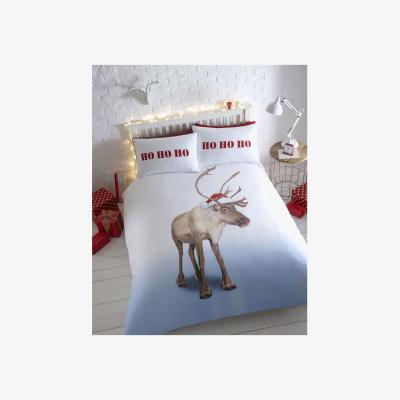 The Range Blitzen Flannelette Christmas Reindeer Duvet Cover Bedding Sets - Yellow / King