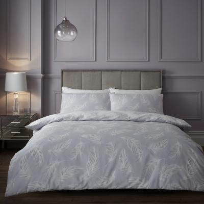 The Range Plume Silhouette Duvet Cover and Pillowcase Set - Mauve / King
