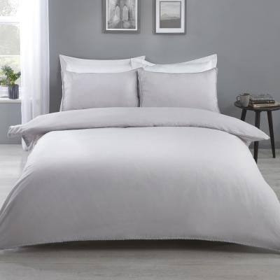The Range Eli Pom Pom Duvet Cover and Pillowcase Set - Grey / King