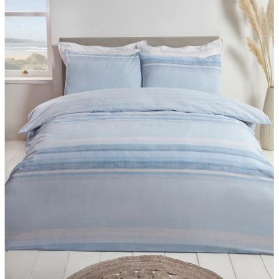 The Range Ocean Stripe Duvet Cover and Pillowcase Set - King