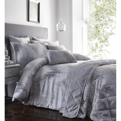 The Range Quartz Duvet Cover and Pillowcase Set - Silver / King