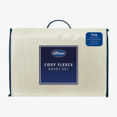 The Range Silentnight Cosy Fleece Duvet Cover and Pillowcase Set - King