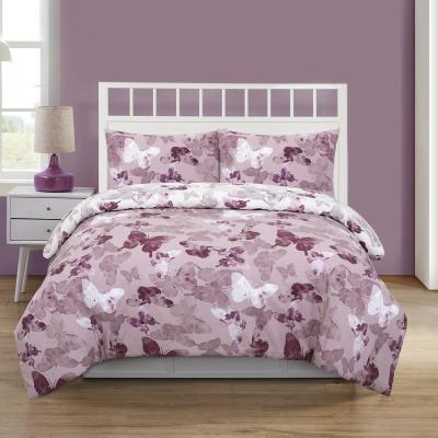 The Range Mariposa Butterfly Duvet Cover and Pillowcase Set - Rose / King