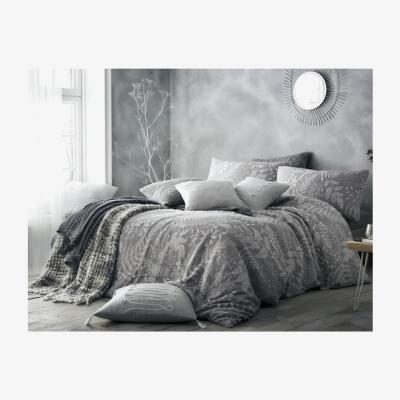 The Range Portfolio Home Palazzo Duvet Cover and Pillowcase Set - Grey / King