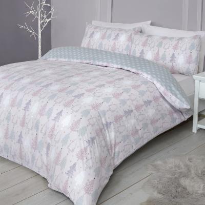 The Range Sugar Forest Duvet Cover and Pillowcase Set - Blush / King