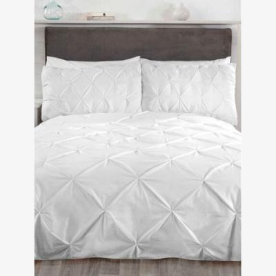The Range Balmoral Pintuck Duvet Cover Set - White / King