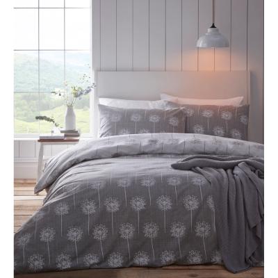 The Range Silhouette Duvet And Pillowcase Set - Grey / King