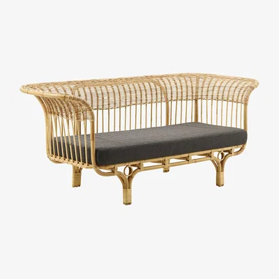 Amara Sika-Design - Belladonna Rattan Sofa - Natural/Black A668