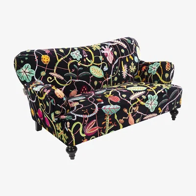 Amara Seletti - Botanical Diva Two Seater Sofa - Black