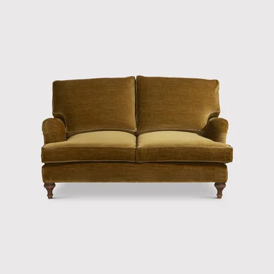 Barker and Stonehouse Hamilton 2 Seater Sofa Cushion Back, Gold | Barker & Stonehouse