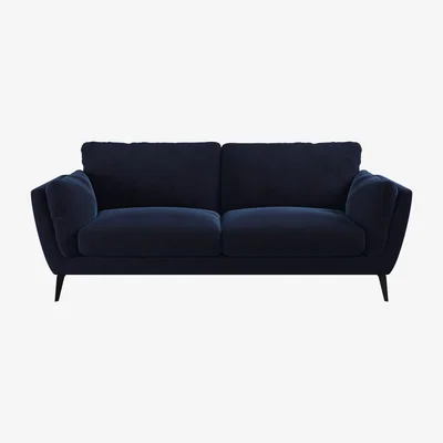 Barker and Stonehouse Boone 2 Seater Sofa, Navy Fabric | Barker & Stonehouse