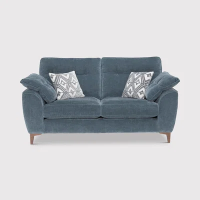 Barker and Stonehouse Dandridge 2 Seater Sofa, Blue Fabric | Barker & Stonehouse