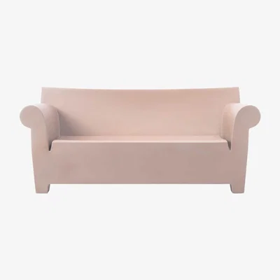 Barker and Stonehouse Kartell Bubble 2 Seater Sofa, Pink | Barker & Stonehouse