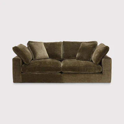 Barker and Stonehouse Artenis 2 Seater Sofa, Green Fabric | Barker & Stonehouse