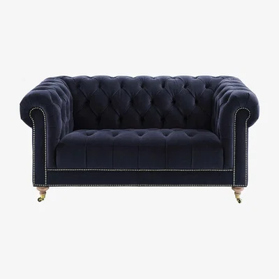 Barker and Stonehouse Ullswater Velvet 2 Seater Chesterfield Sofa