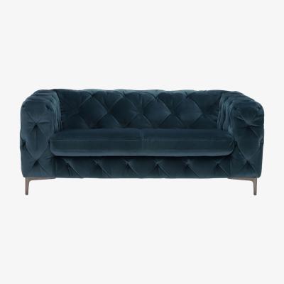 Barker and Stonehouse Sophia 2 Seater Velvet Sofa, Teal | Barker & Stonehouse