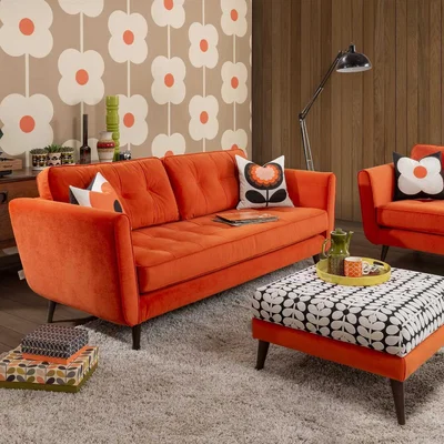 Barker and Stonehouse Orla Kiely Ivy Large Sofa
