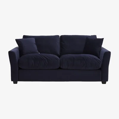 Barker and Stonehouse Taylor 3 Seater Sofa, Blue Fabric | Barker & Stonehouse