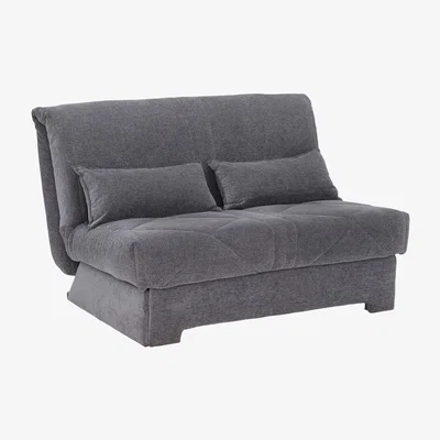 Barker and Stonehouse Blaine 120cm 2 Seater Sofabed, Grey Fabric | Barker & Stonehouse
