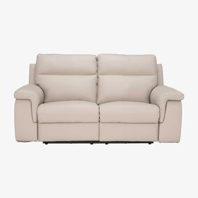 Barker and Stonehouse Fulton 2 Seater Sofa With 2 Electric Recliners, Neutral | Barker & Stonehouse