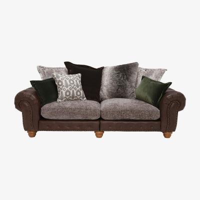 Barker and Stonehouse Melville Large Split Frame Pillow Back Sofa, Stock