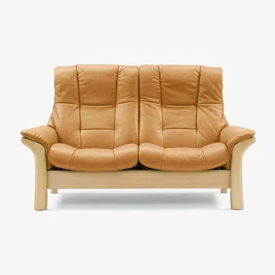 Barker and Stonehouse Stressless Buckingham High Back 2 Seater, Choice of Leather