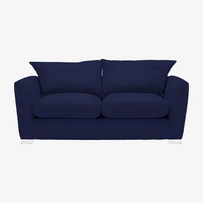 Barker and Stonehouse Floyd 2 Seater Sofa, Blue Fabric | Barker & Stonehouse