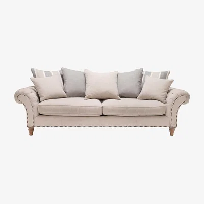 Barker and Stonehouse Craven Extra Large Sofa With Studs - Barker &amp; Stonehouse