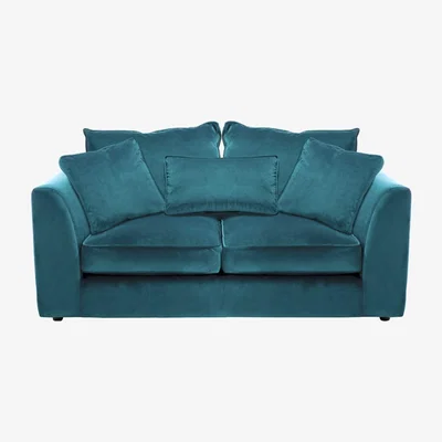 Barker and Stonehouse Harrington Small 2 Seater Sofa, Blue Fabric | Barker & Stonehouse