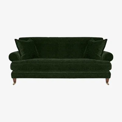 Barker and Stonehouse Fairlawn 2 Seater Sofa, Green Fabric | Barker & Stonehouse