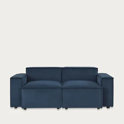 Bombinate.com Teal Model 03 Velvet 2 Seater Sofa