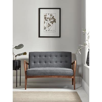 Cox and Cox Mid Century Sofa - Linen