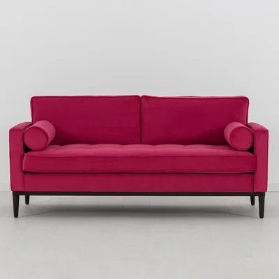 Cuckooland Swyft Sofa in a Box Model 02 Cuckooland Exclusive Pink Velvet 2 Seater Sofa