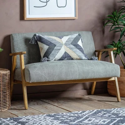 Cuckooland Pembrokeshire 2 Seater Linen Sofa - Pebble Linen