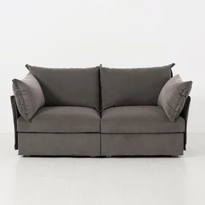 Cuckooland Swyft Sofa in a Box Model 06 Modular Velvet 2 Seater Sofa -