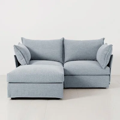 Cuckooland Swyft Sofa in a Box Model 06 Modular Linen 2 Seater Sofa with Chaise