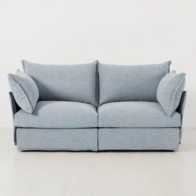 Cuckooland Swyft Sofa in a Box Model 06 Modular Linen 2 Seater Sofa