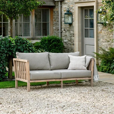 Cuckooland Garden Trading Porthallow Acacia Wood 2 Seater Sofa