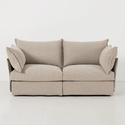 Cuckooland Swyft Sofa in a Box Model 06 Modular Linen 2 Seater Sofa
