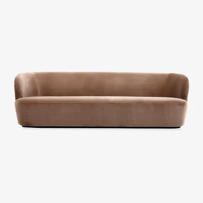 The Conran Shop Stay Sofa Chair in Beige Velvet & Black