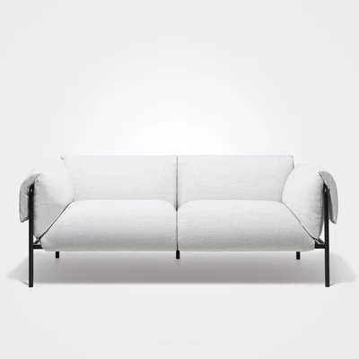 The Conran Shop Fold 2-Seater Sofa With Arms Textured Stone