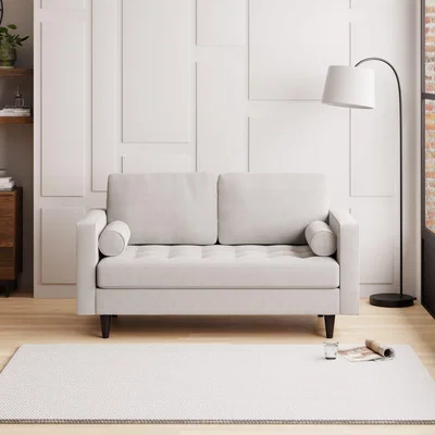 Dunelm Zoe Boucle 2 Seater Sofa Light Grey
