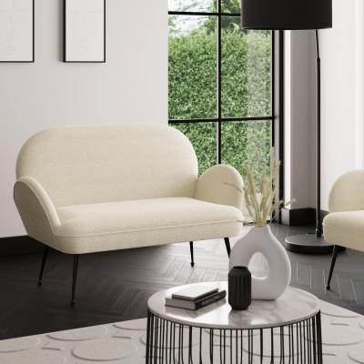 Dunelm Kit Boucle 2 Seater Sofa Ivory