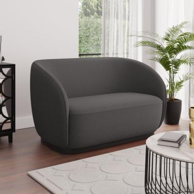 Dunelm Arlo Boucle 2 Seater Sofa Charcoal