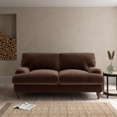 Dunelm Darwin Luxury Velvet 2 Seater Sofa Luxury Velvet Pinecone