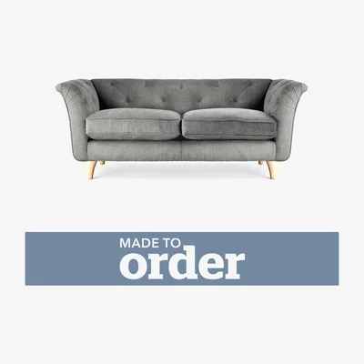 Dunelm Jaipur 2 Seater Sofa Brushed Plain Fabric Brushed Plain Graphite
